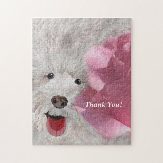 Dank je Labradoodle en Rose Legpuzzel (Verticaal)