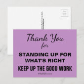 Dank je Land boven Partijverzet Briefkaart (Voorkant / Achterkant)