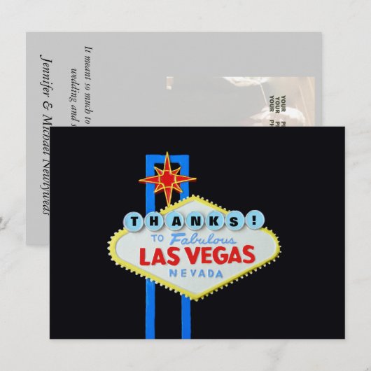 Dank je Las Vegas-evenementen Aankondiging (Voorkant / Achterkant)