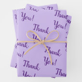 Dank je! Lavendel Wrapping Paper Sheets Set (In situ)