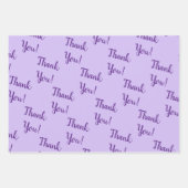 Dank je! Lavendel Wrapping Paper Sheets Set (Voorkant)