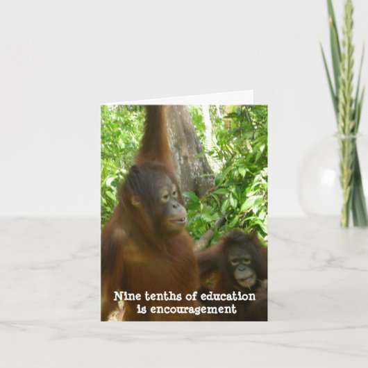 Dank je, leerkracht: bemoediging bedankkaart (Voorkant)