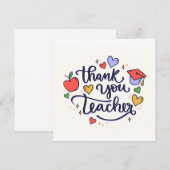 Dank je leraar (Voorkant / Achterkant)