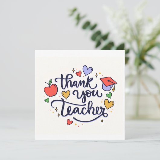 Dank je leraar (Staand voorkant)