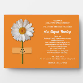 Dank je, leraar. Aangepast cadeautje voor glimlach Fotoplaat