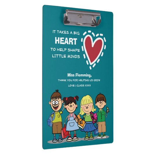 Dank je, leraar. Aangepaste cadeaus Klembord (Rechts)