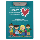 Dank je, leraar. Aangepaste cadeaus Klembord (Voorkant)