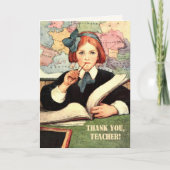 Dank je, leraar.  aangepaste Kaart (Voorkant)
