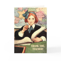 Dank je, leraar.  aangepaste Kaart