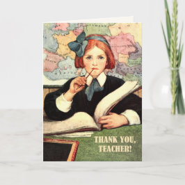 Dank je, leraar.  aangepaste Kaart