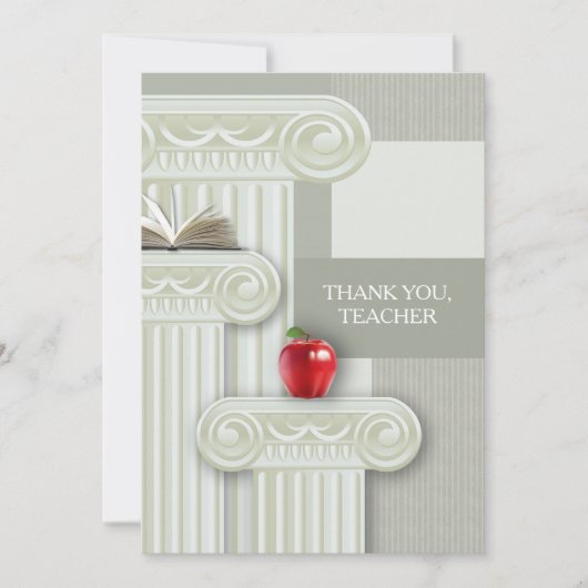 Dank je, leraar. Aangepaste vlakke Kaarten (Voorkant)