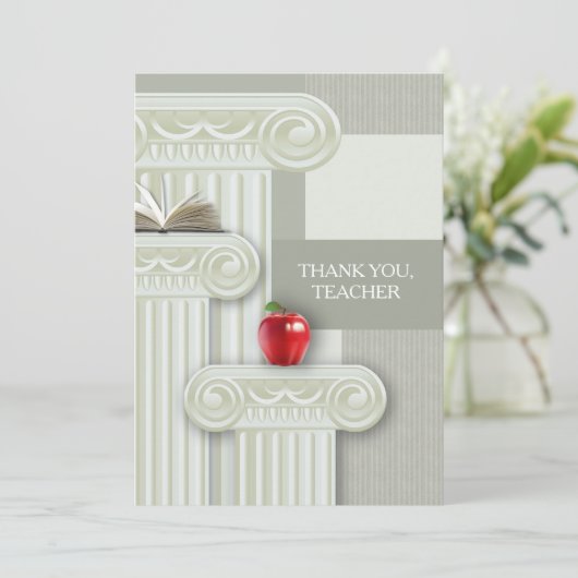Dank je, leraar. Aangepaste vlakke Kaarten (Staand voorkant)