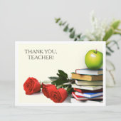 Dank je, leraar. Aangepaste vlakke Kaarten (Staand voorkant)