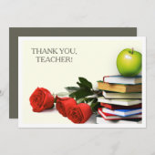 Dank je, leraar. Aangepaste vlakke Kaarten (Voorkant / Achterkant)