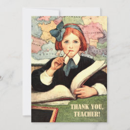 Dank je, leraar.  Art Flat Kaart