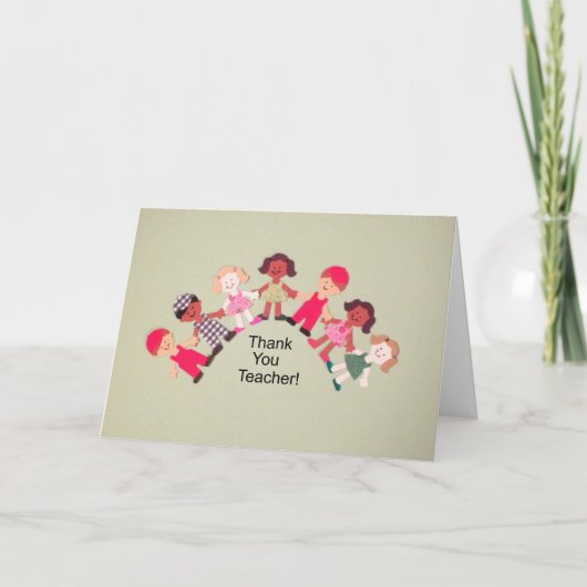 Dank je, leraar! bedankkaart (Voorkant)