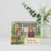 "Dank je, leraar!" Briefkaart (Staand voorkant)