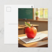 "Dank je, leraar!" Briefkaart (Voorkant / Achterkant)