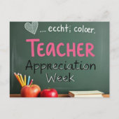 "Dank je, leraar!" Briefkaart (Voorkant)