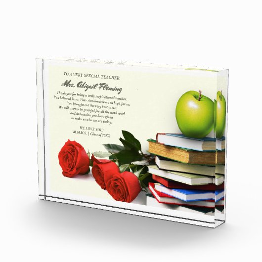 Dank je, leraar. Cadeaubon Fotoblokken (Rechts)