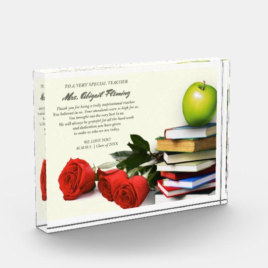 Dank je, leraar. Cadeaubon Fotoblokken (Links)