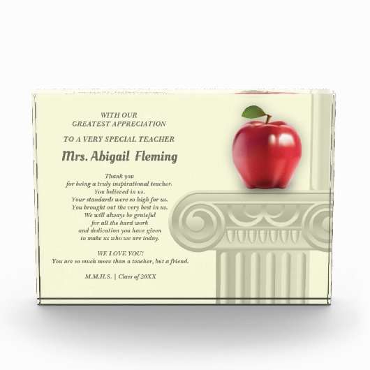 Dank je, leraar. Cadeaubon Fotoblokken (Voorkant)