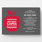 Dank je, leraar. Cadeaus voor onderwijzen Fotoplaat (voorkant)