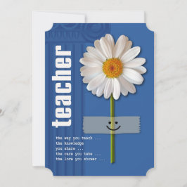 Dank je, leraar. Daisy Design Custom Flat Kaarten