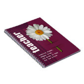 Dank je, leraar. Daisy Gift Notitieboek (Rechterzijde)