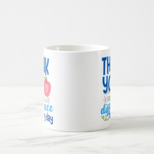 Dank je leraar, dank je rector koffiemok (Center)