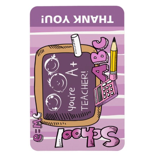 Dank je leraar | De beste leraar Magneet (Verticaal)