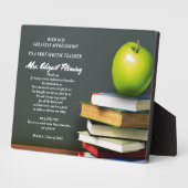 Dank je, leraar. Gepersonaliseerde cadeaus Fotoplaat (Zijkant)