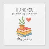 Dank je leraar - hartelijk - dank je kaart (Voorkant)