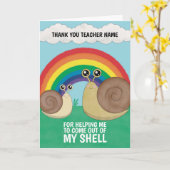 Dank je leraar kaart (Gele Bloem)