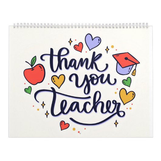 Dank je leraar kalender (Hoes)