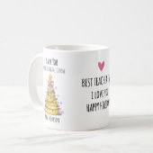 Dank je leraar Kerstboom Potlood  Koffiemok (Voorkant links)