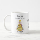 Dank je leraar Kerstboom Potlood  Koffiemok (Links)