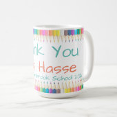 Dank je leraar koffiemok (Voorkant rechts)