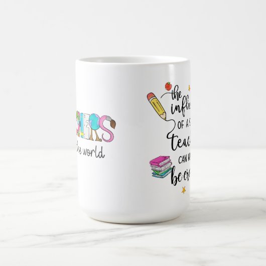 Dank je leraar koffiemok (Center)