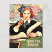 Dank je, leraar. kunst briefkaart (Voorkant)
