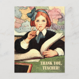 Dank je, leraar.  kunst briefkaart