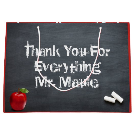 Dank je leraar large cadeautasje (Voorkant)