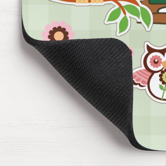 Dank je, leraar. Leuke uilen aangepaste naam Muismat (Hoek)