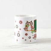 Dank je, leraar. Leuke uilen cadeau Koffiemok (Center)