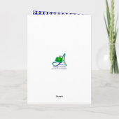 Dank je leraar Madeliefjes kaart (Achterkant)