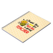 Dank je leraar notitieboek (Linkerzijde)