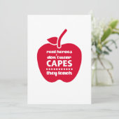 Dank je, leraar. Offerte voor lesgeven | appel Bedankkaart (Staand voorkant)