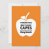 Dank je, leraar. Offerte voor lesgeven | appel Bedankkaart (Voorkant)