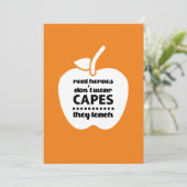 Dank je, leraar. Offerte voor lesgeven | appel Bedankkaart (Staand voorkant)