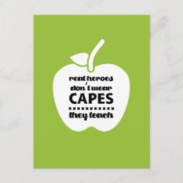 Dank je, leraar. Offerte voor lesgeven Briefkaart